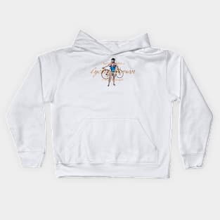 Cycling Woman Kids Hoodie